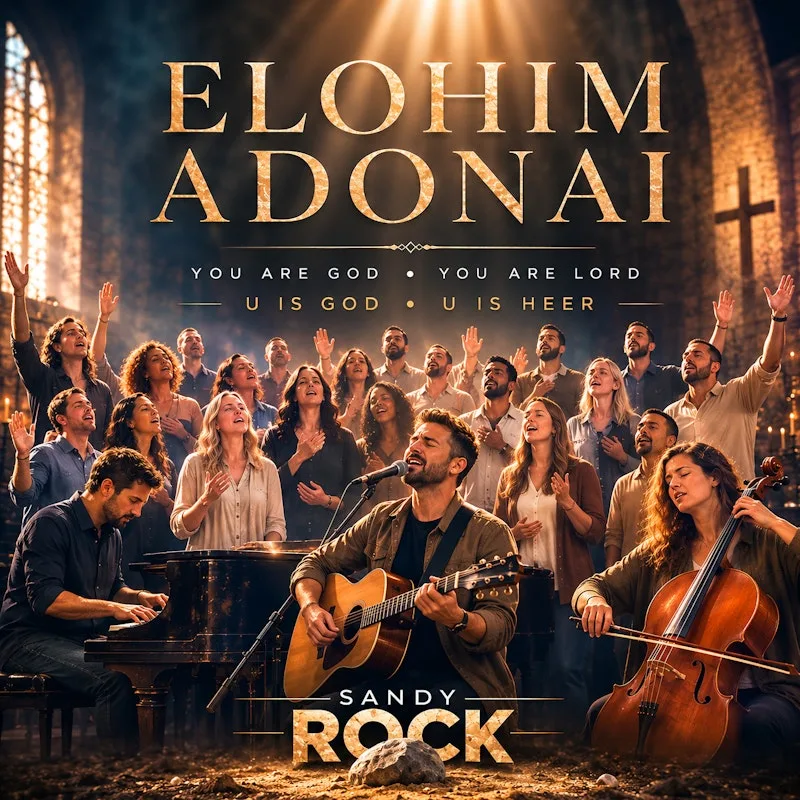 Elohim Adonai — Worship by Sandy Rock — cover artwork
