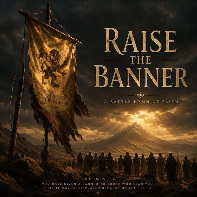 Raise the banner by Sandy Rock — cover artwork